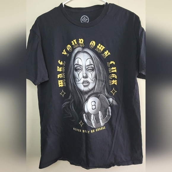 Doma 'Make Your Own Luck' Graphic T-shirt, Men's Size Large - Picture 1 of 2